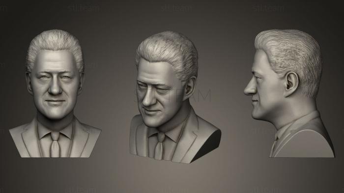 3D модель Билл Клинтон (STL)